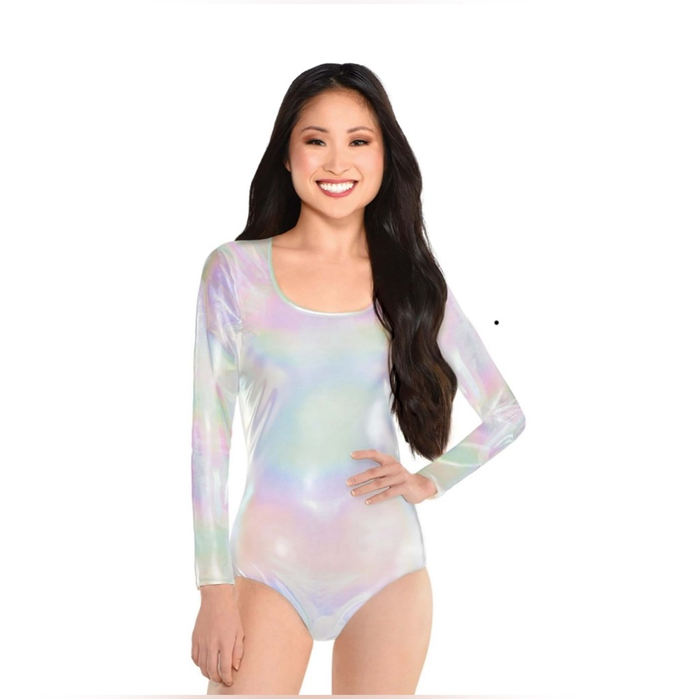 🎃Women's Long Sleeved Iridescent Bodysuit